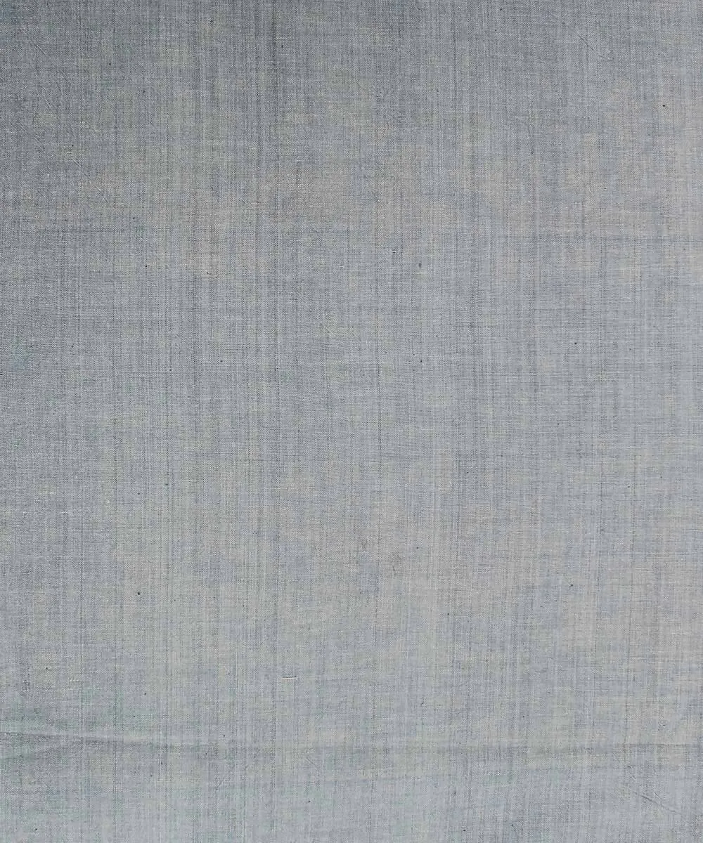 0.85m Grey Blue handloom natural dye cotton fabric