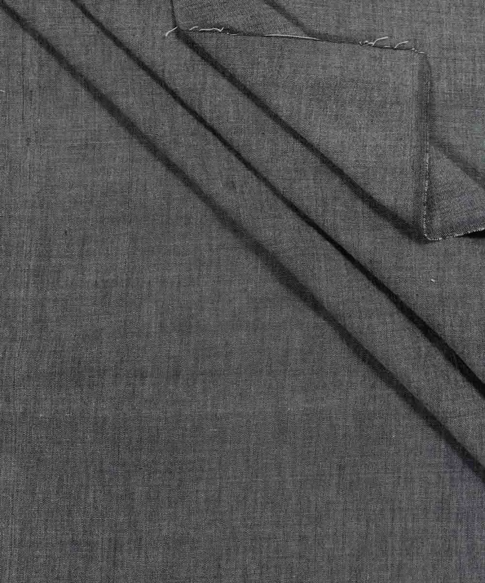 0.8m Grey Natural Dye Handloom Cotton Fabric