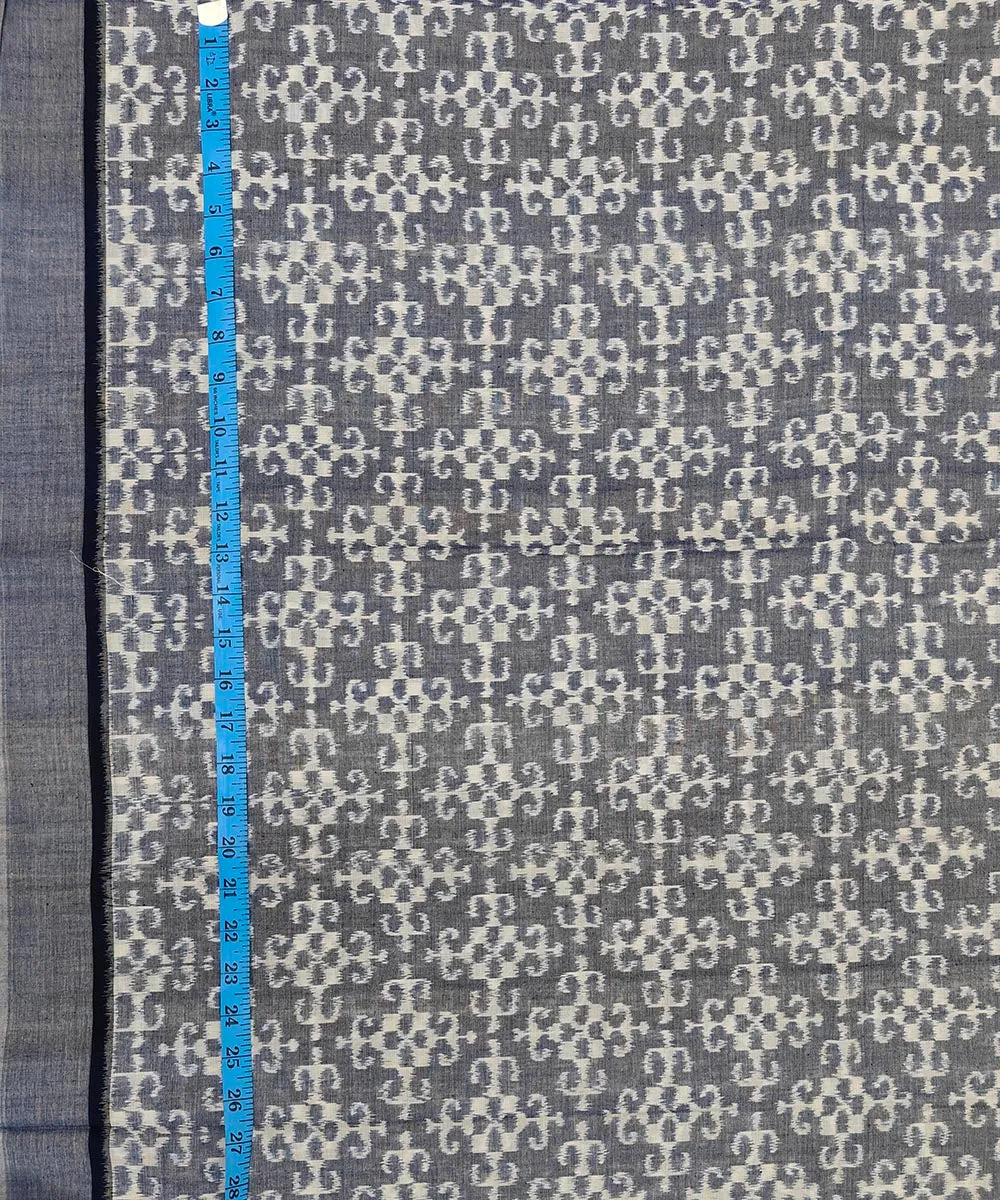 2.5 m Grey handwoven sambalpuri cotton kurta material