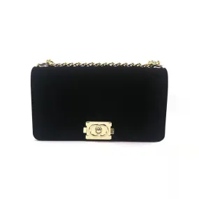 5012 - BLACK VELVET PURSE (LARGE)