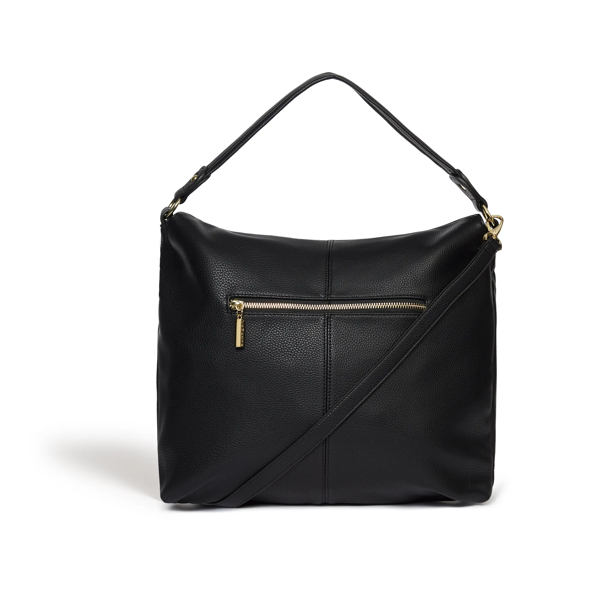 Abelia Black Vegan Hobo Bag