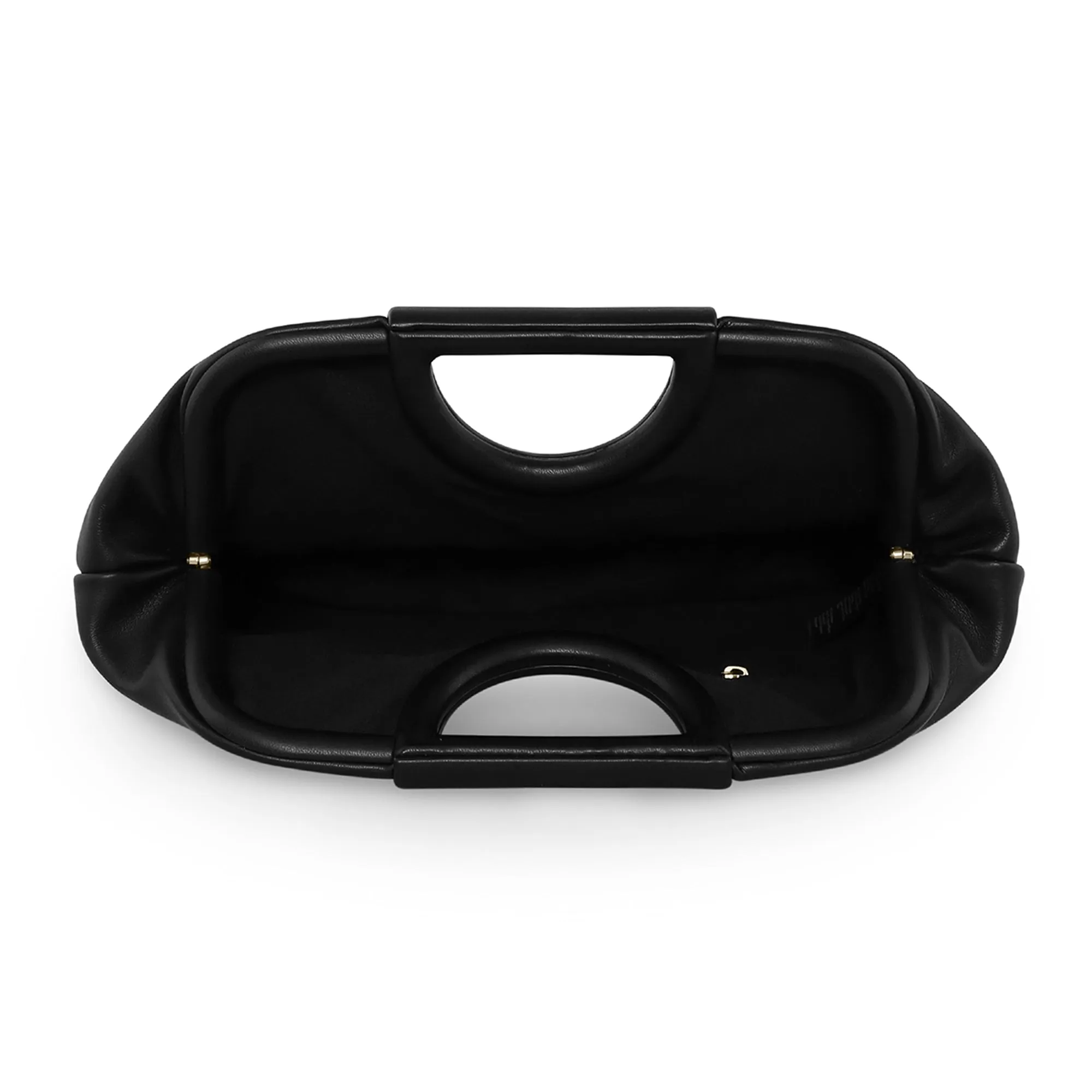 Accessorize London Black Grab Handle Clutch Bag