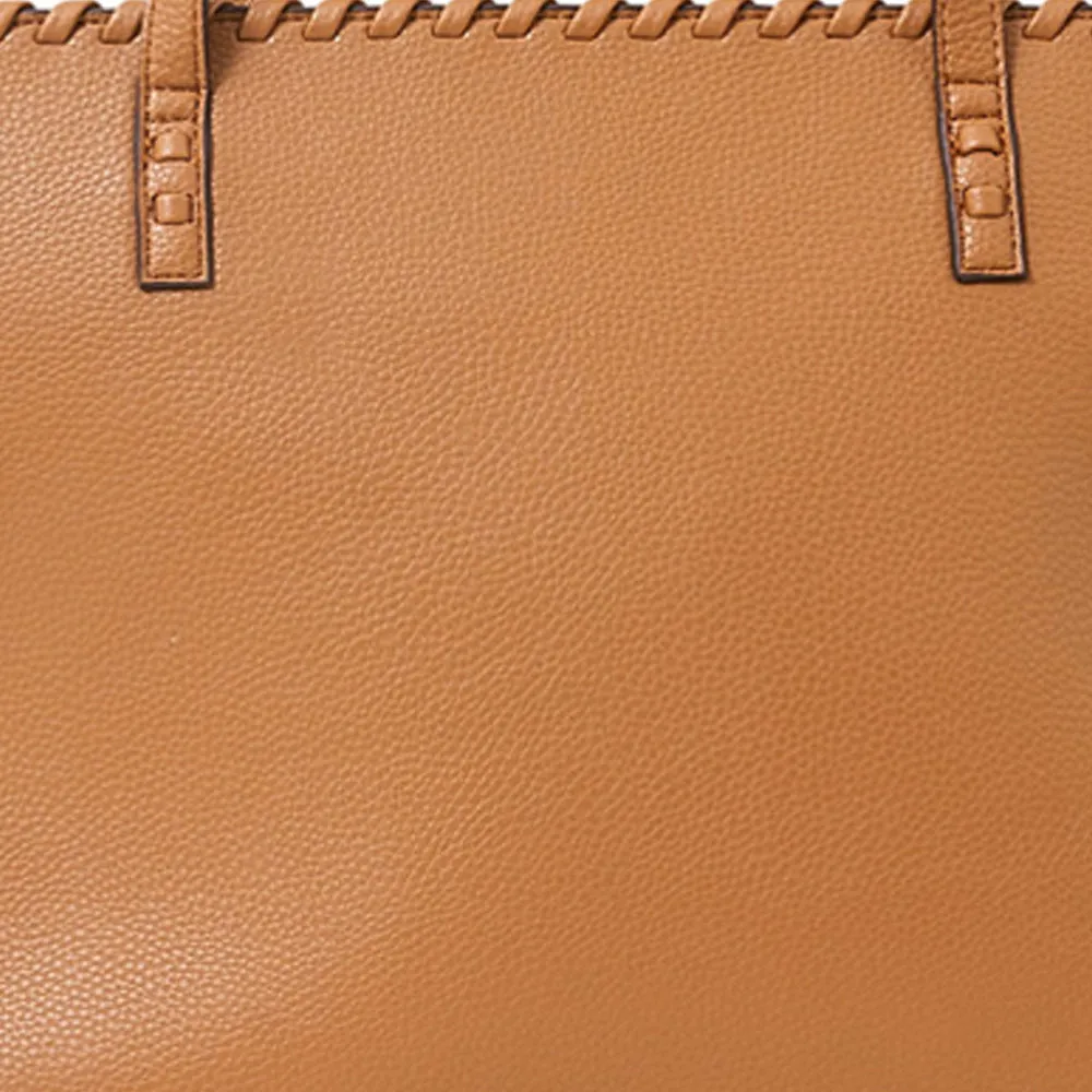 Accessorize London Tan Whipstitch Tote Bag