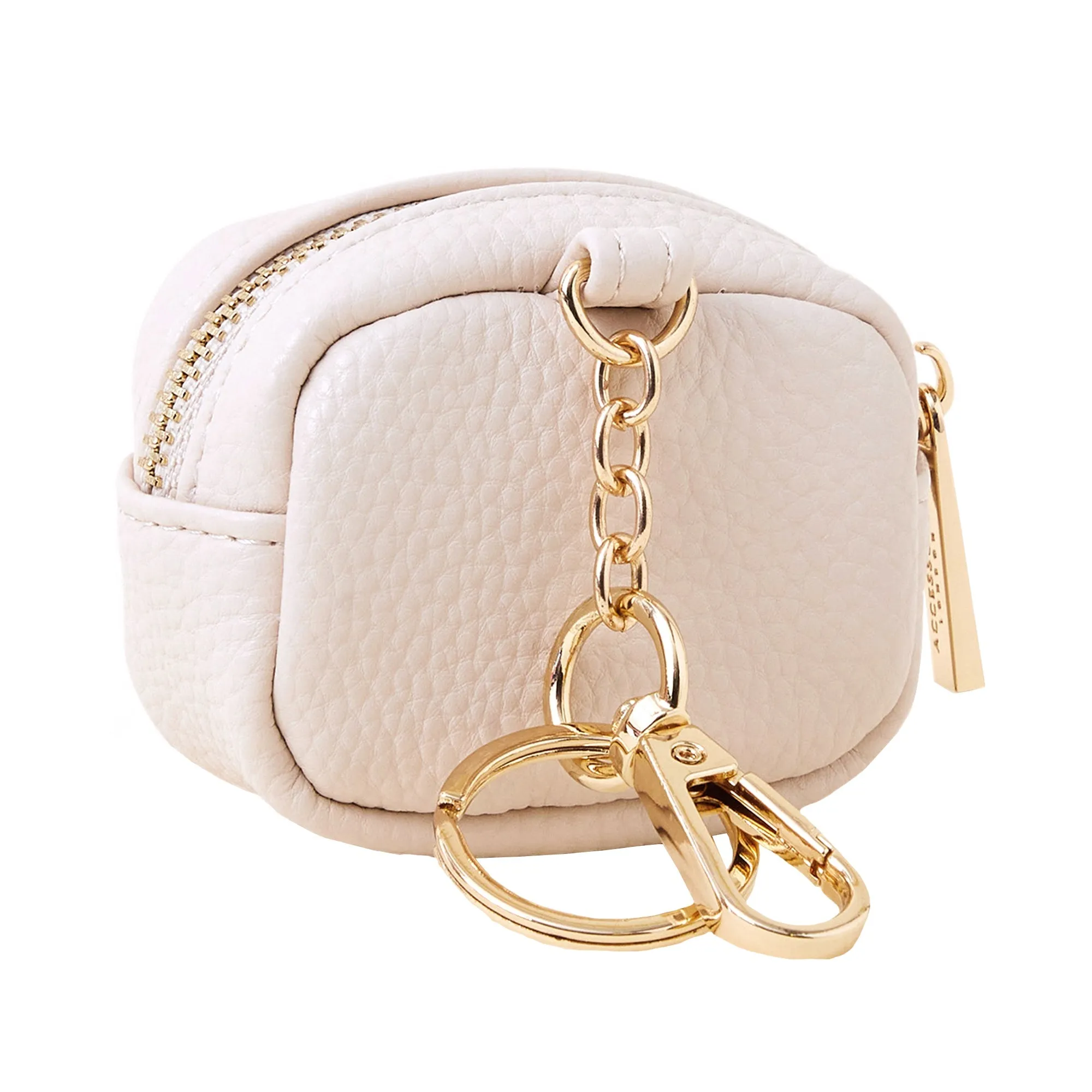 Accessorize London Women's Cream Earphone Keyring Case