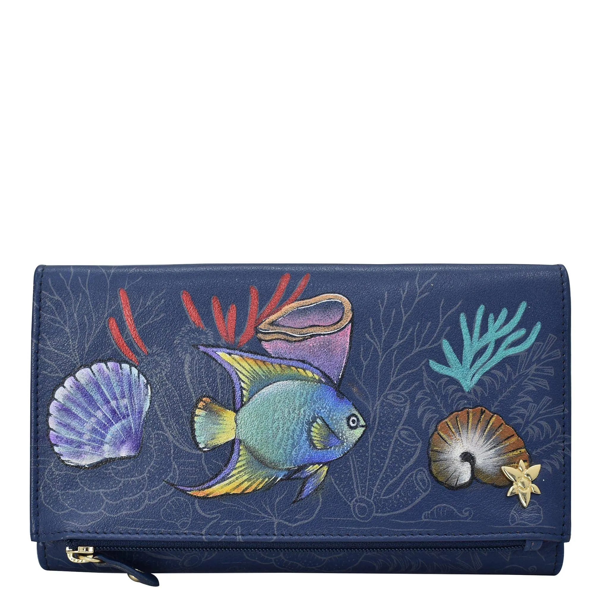 Anuschka Oceanic Three Fold Clutch Style: 1136-MSR