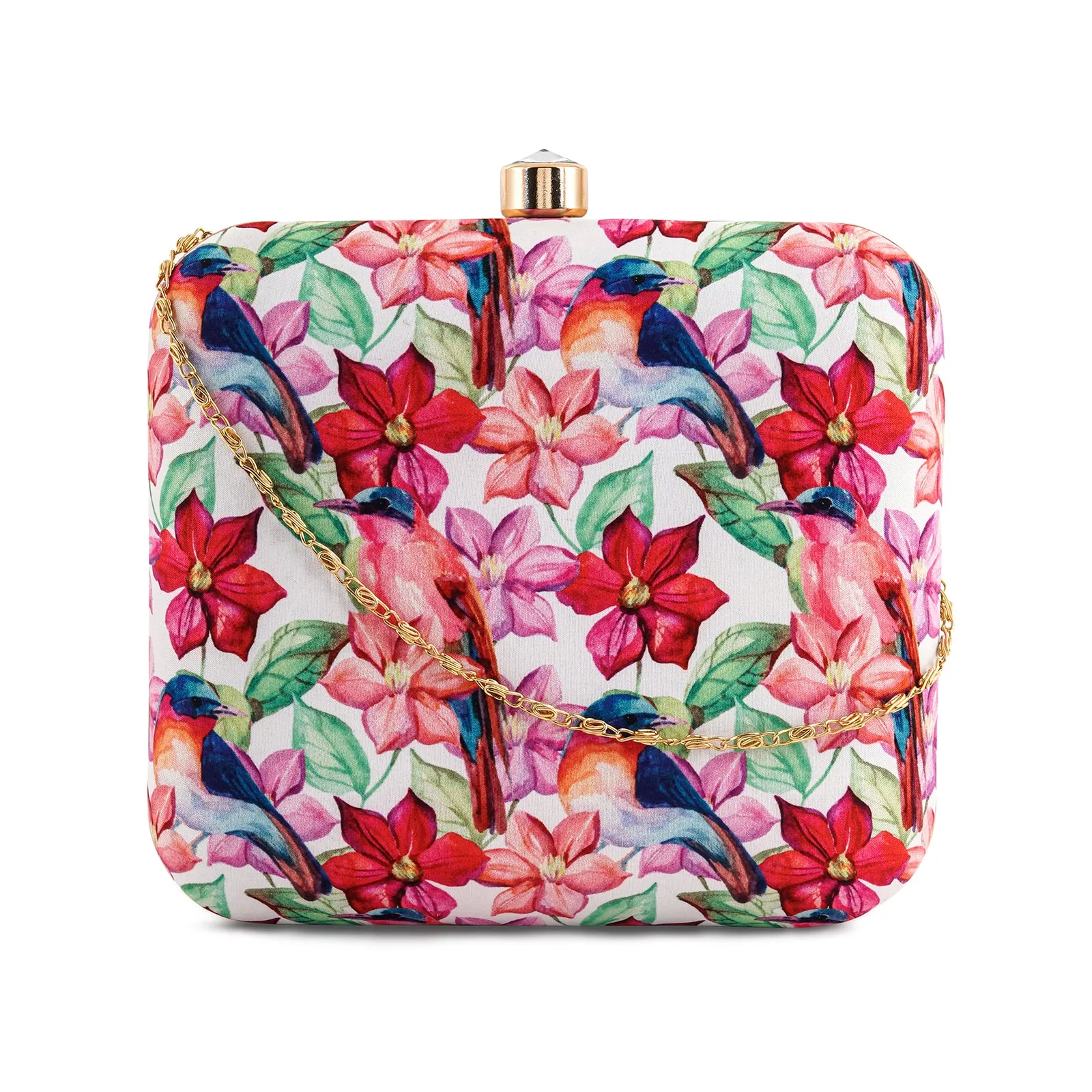 Aurora Spells Multicolour Printed Clutch