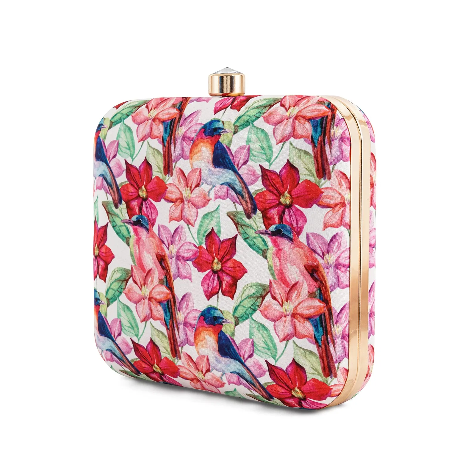 Aurora Spells Multicolour Printed Clutch