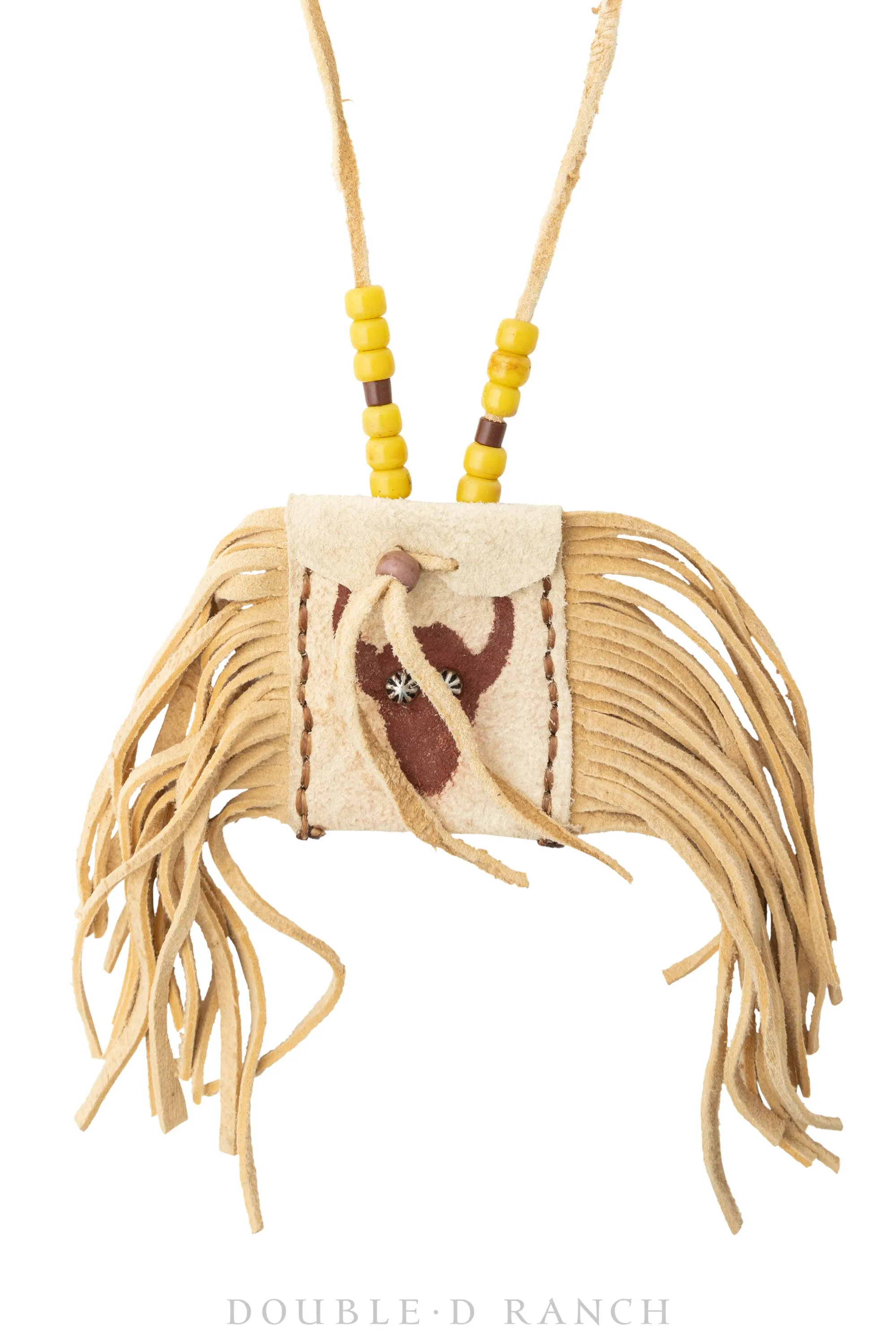 Bag, Possibles Pouch, Fringe & Beading, Buffalo, Contemporary, 1075