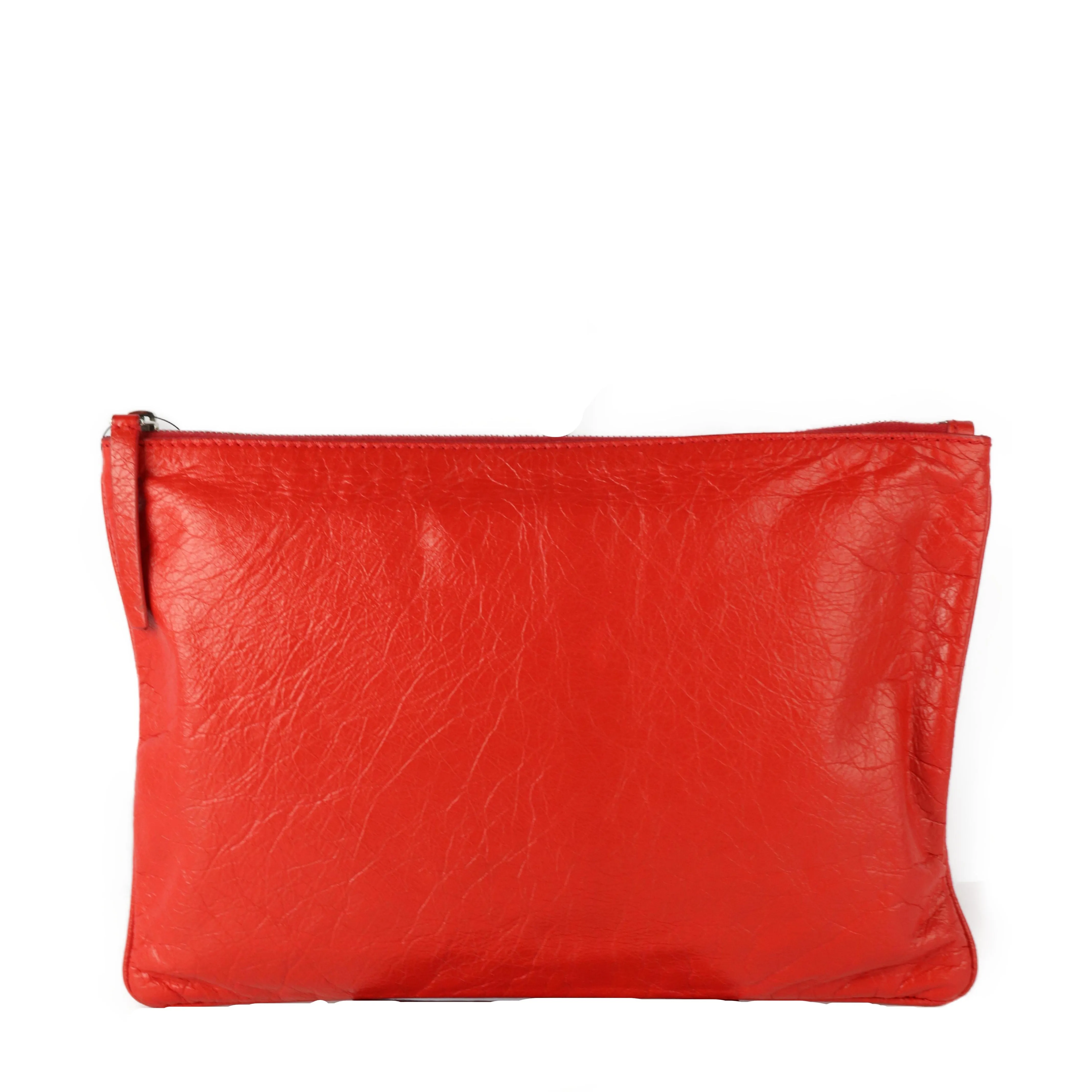 #BALENCIAGA/Clutch Bag/RED/Leather