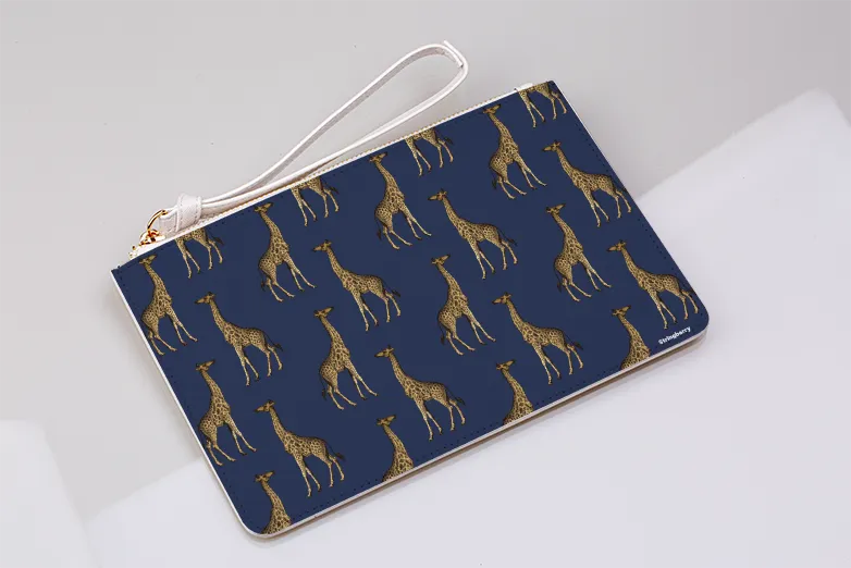 Blue Giraffe Clutch Bag