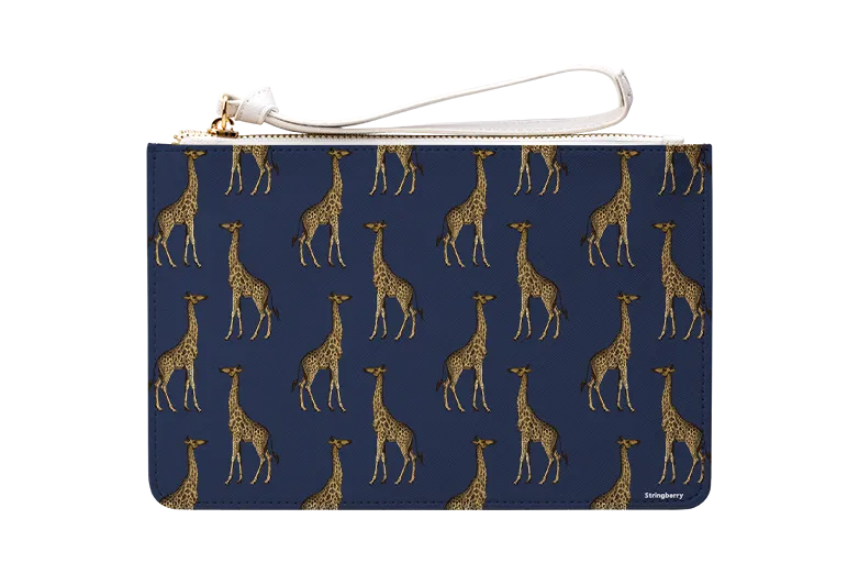 Blue Giraffe Clutch Bag