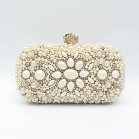 Bridal Pearl Clutch,Evening Handmade Bag,Prom Clutch-i7bags