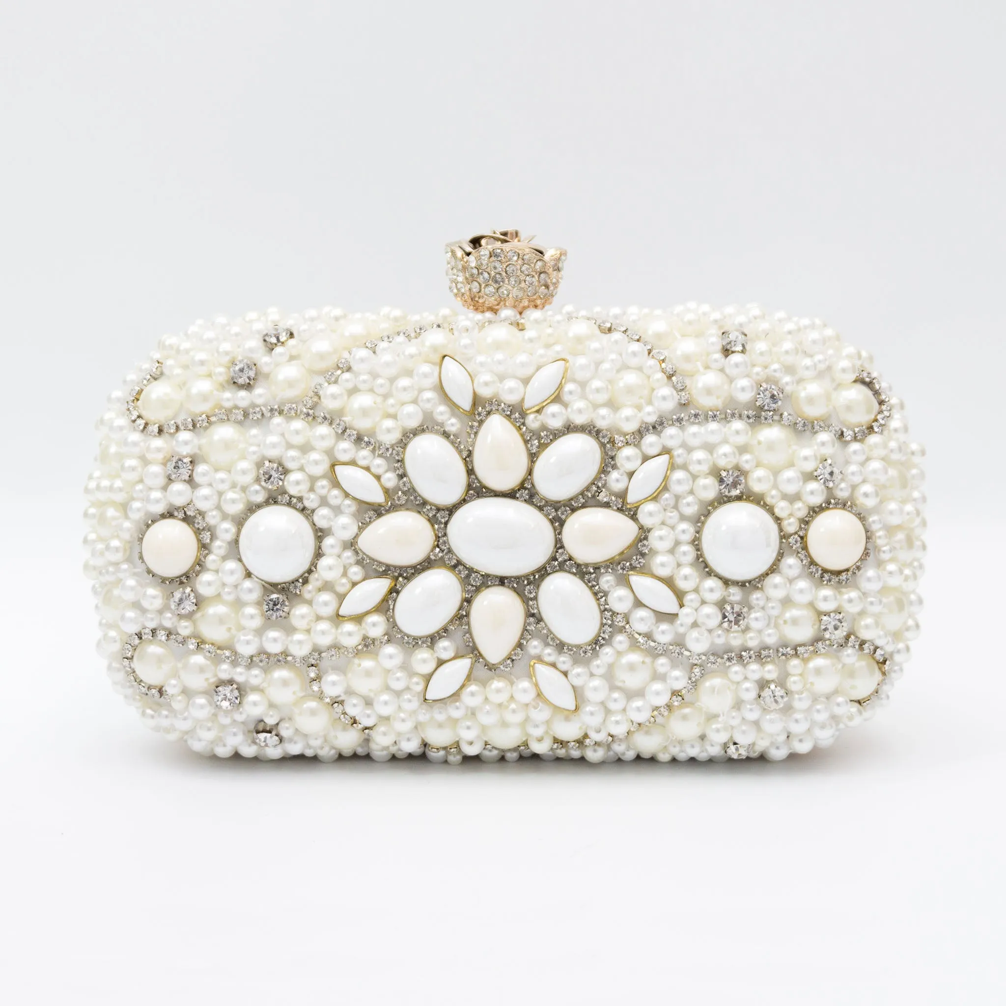 Bridal Pearl Clutch,Evening Handmade Bag,Prom Clutch-i7bags