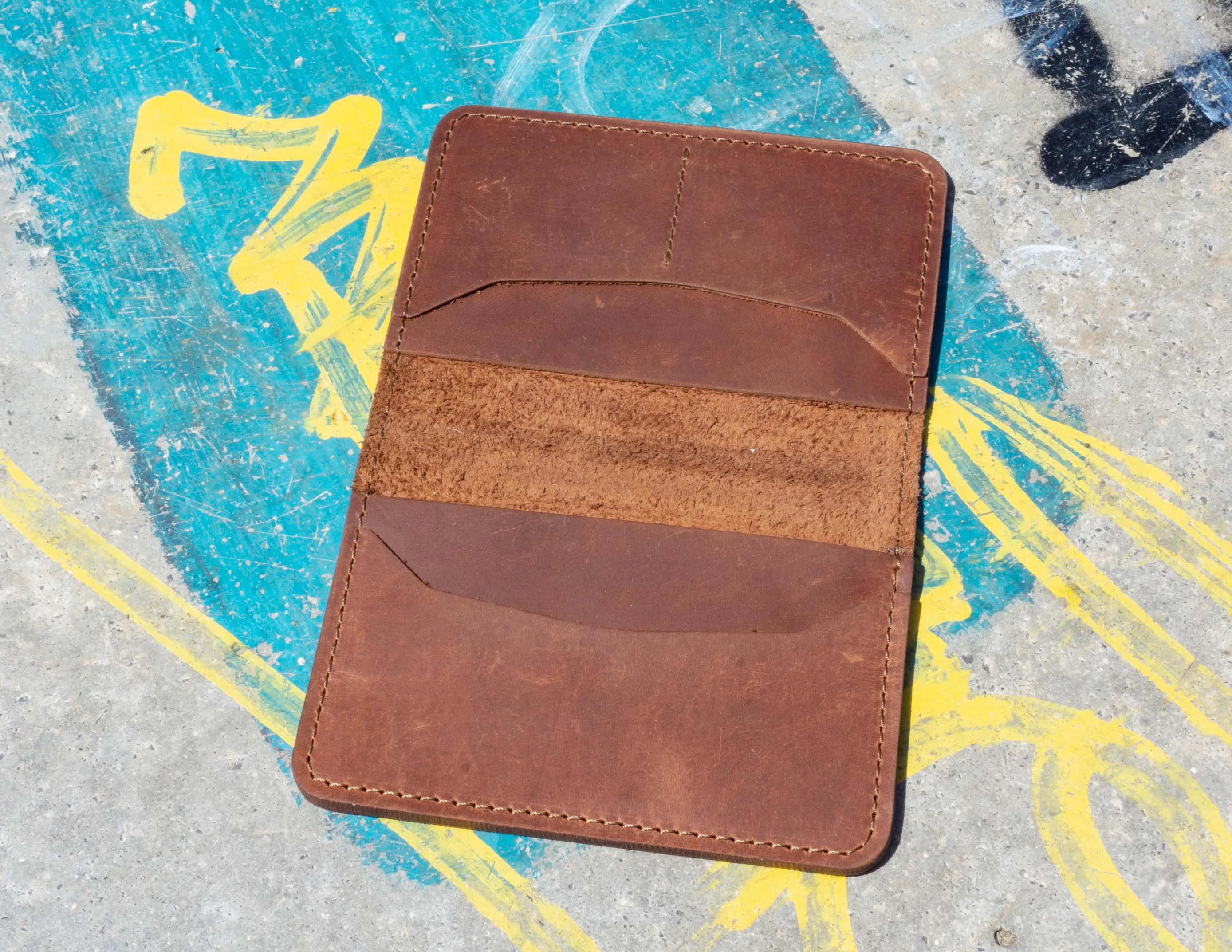 Brown Leather Wallet- Fashion Racing | HandCrafted and Personalized