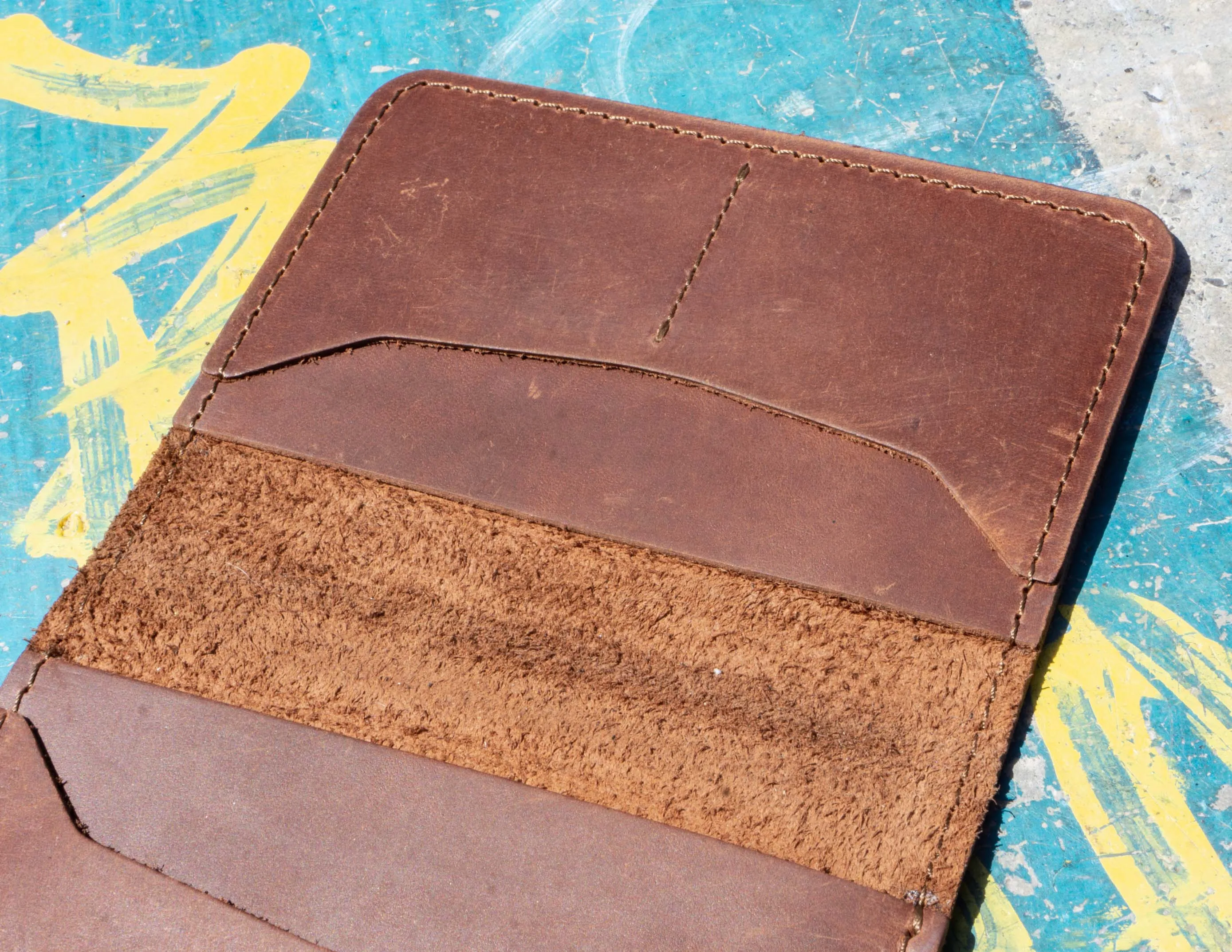 Brown Leather Wallet- Fashion Racing | HandCrafted and Personalized