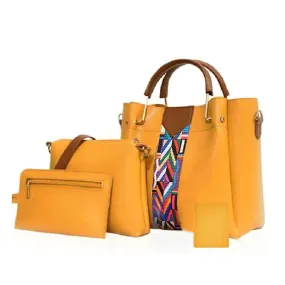 CAPRI 4 PIECE YELLOW HANDBAG