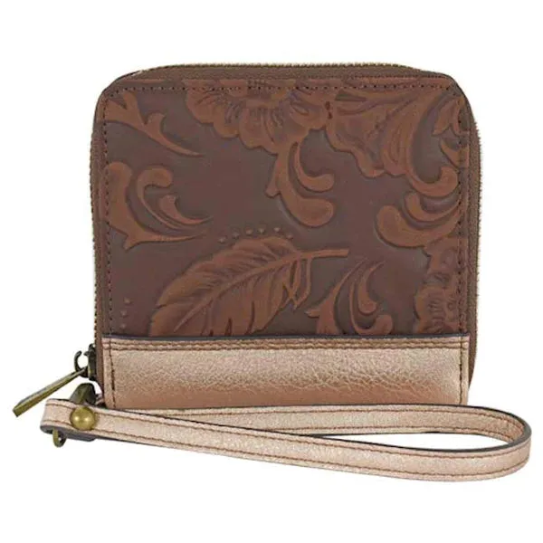 CATCHFLY Metallic Embossed Tooling Wallet