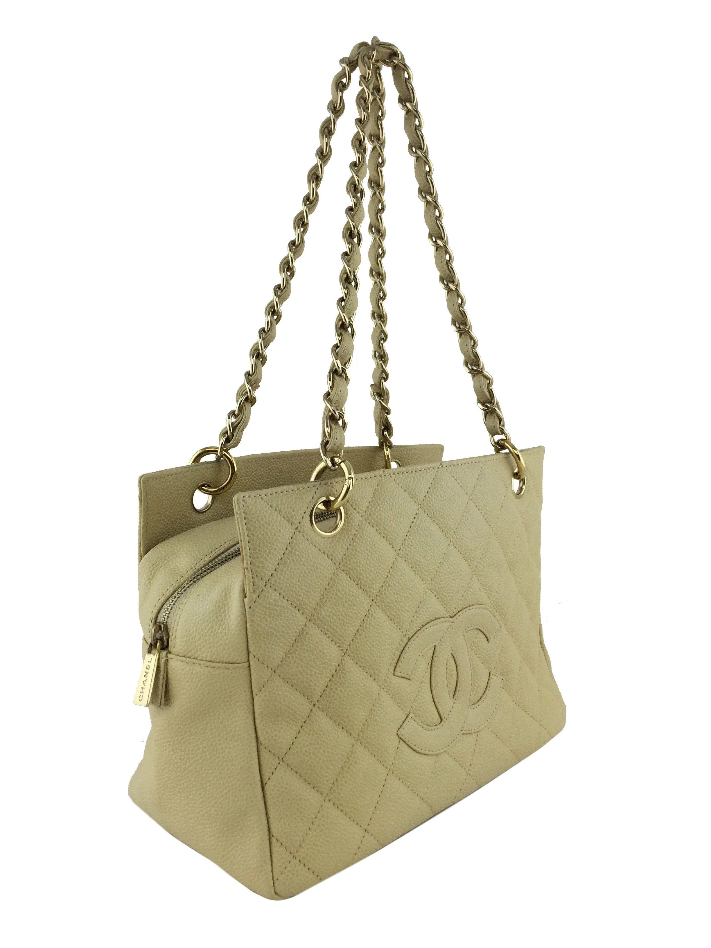 Chanel Caviar Leather Petite Timeless Tote Bag