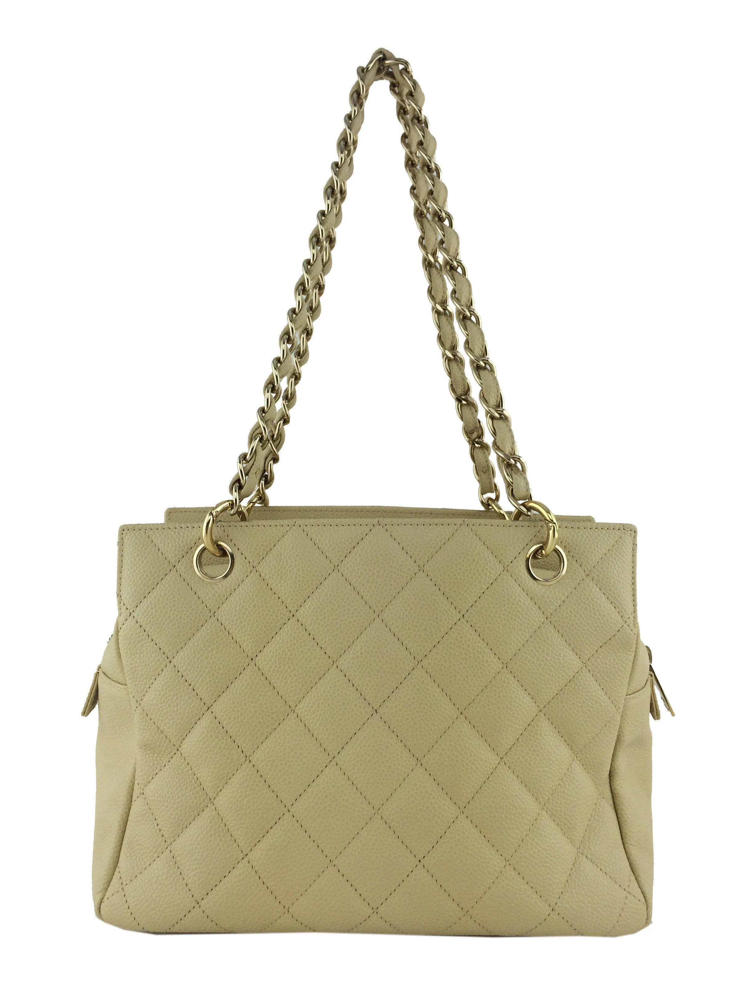 Chanel Caviar Leather Petite Timeless Tote Bag