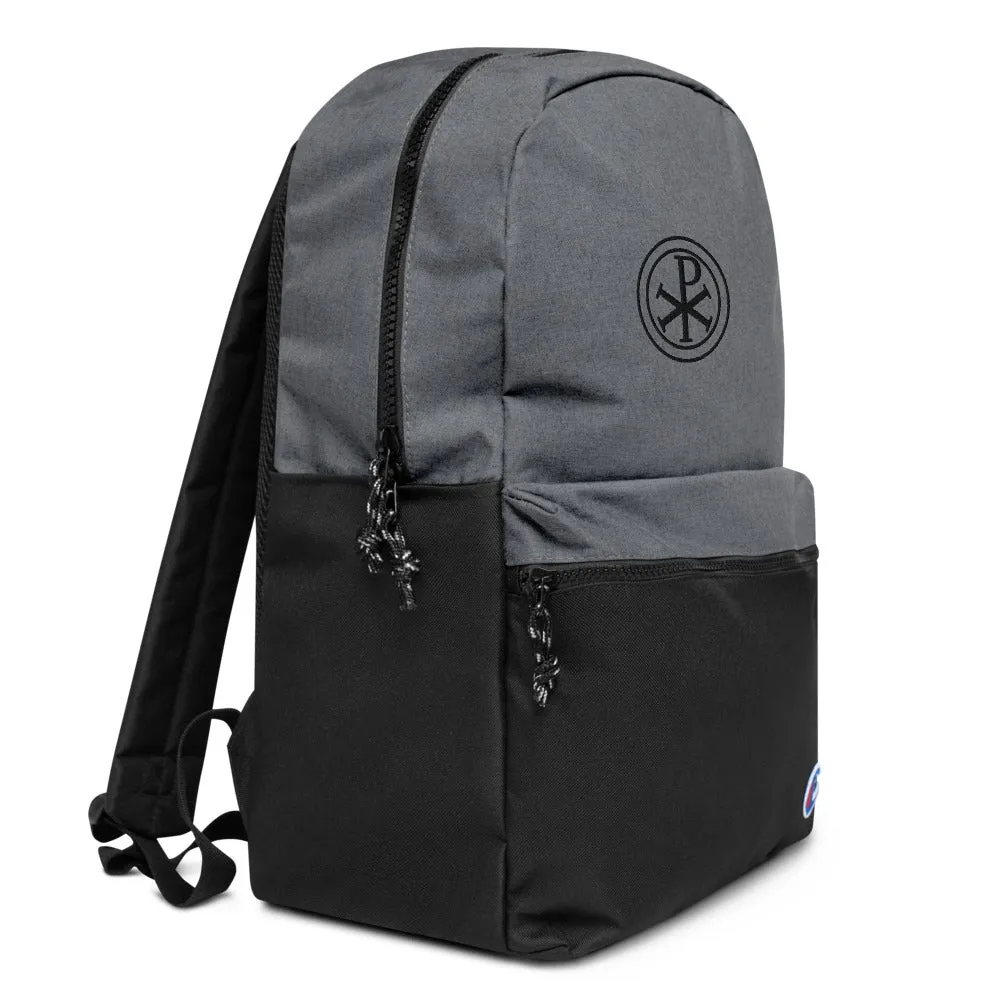 Chi-Rho Catholic Backpack, Champion