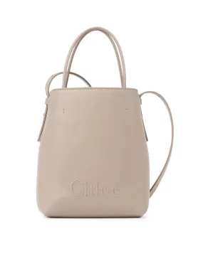 chloé sense micro tote bag