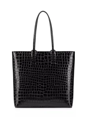 Christian Louboutin Cabata Zipped Croc Print Tote