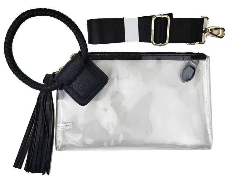 Clarity Clear Tassel Clutch