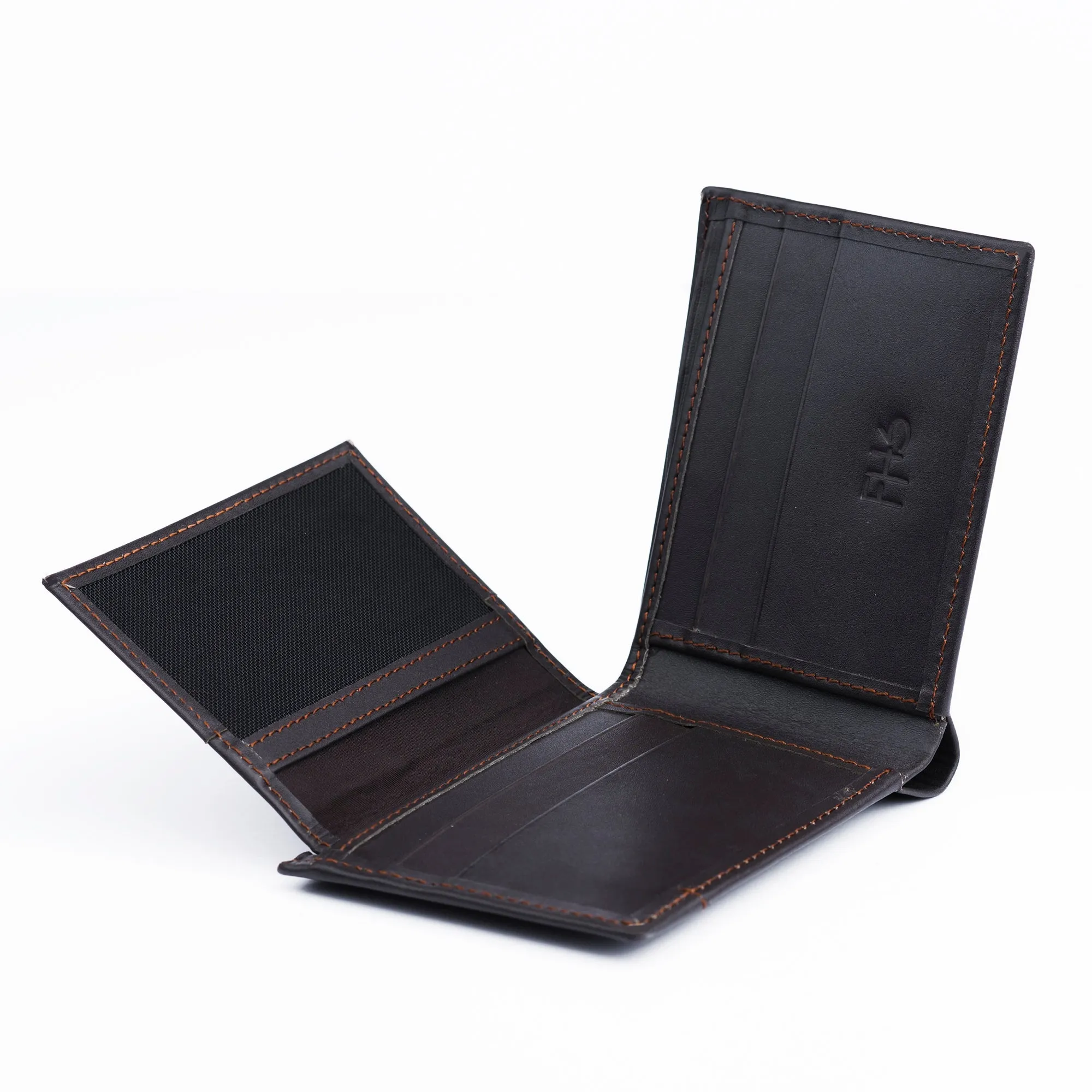 Classic Matte Finish Dark Brown Wallet