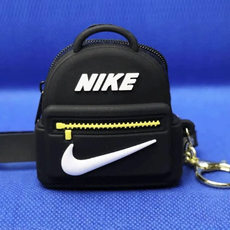 Clearance Sale: Adorable Kids Nike Style School Toy Plush Soft Rubber Money Wallet in Pakistan - Cute Fruit and Flower Coin Purses with Keychain