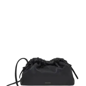 Cloud Clutch Mini Lambskin, Black/Flamma