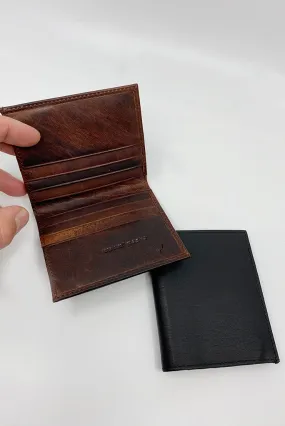 CNP HAWK SLIM WALLET, BLACK OR COGNAC