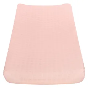 Cotton muslin change pad cover - pink