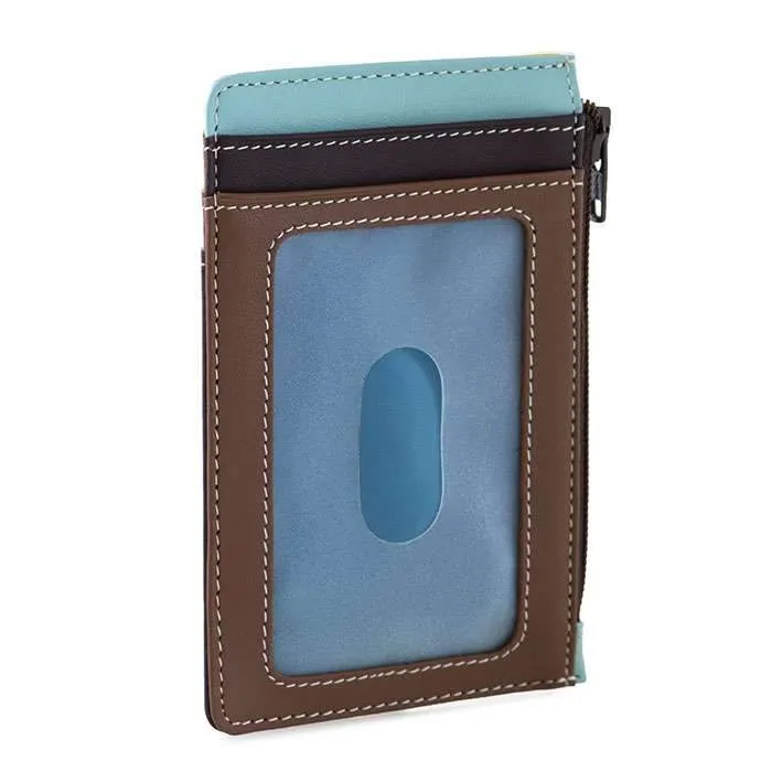 Credit Card Holder With Coin Purse -  Mocha