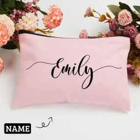 Custom Name Multicolor Makeup Bag Toiletry Bag Bridesmaid Proposal Custom Clutch