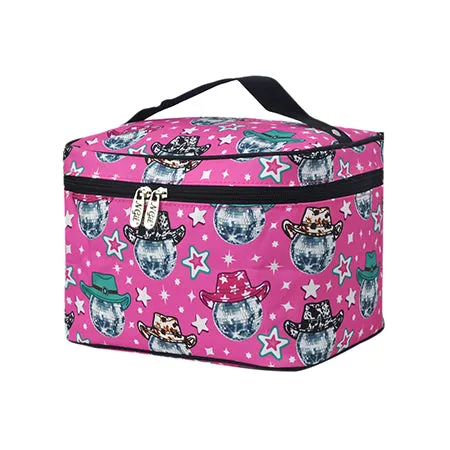 Disco Cowgirl NGIL Large Top Handle Cosmetic Case