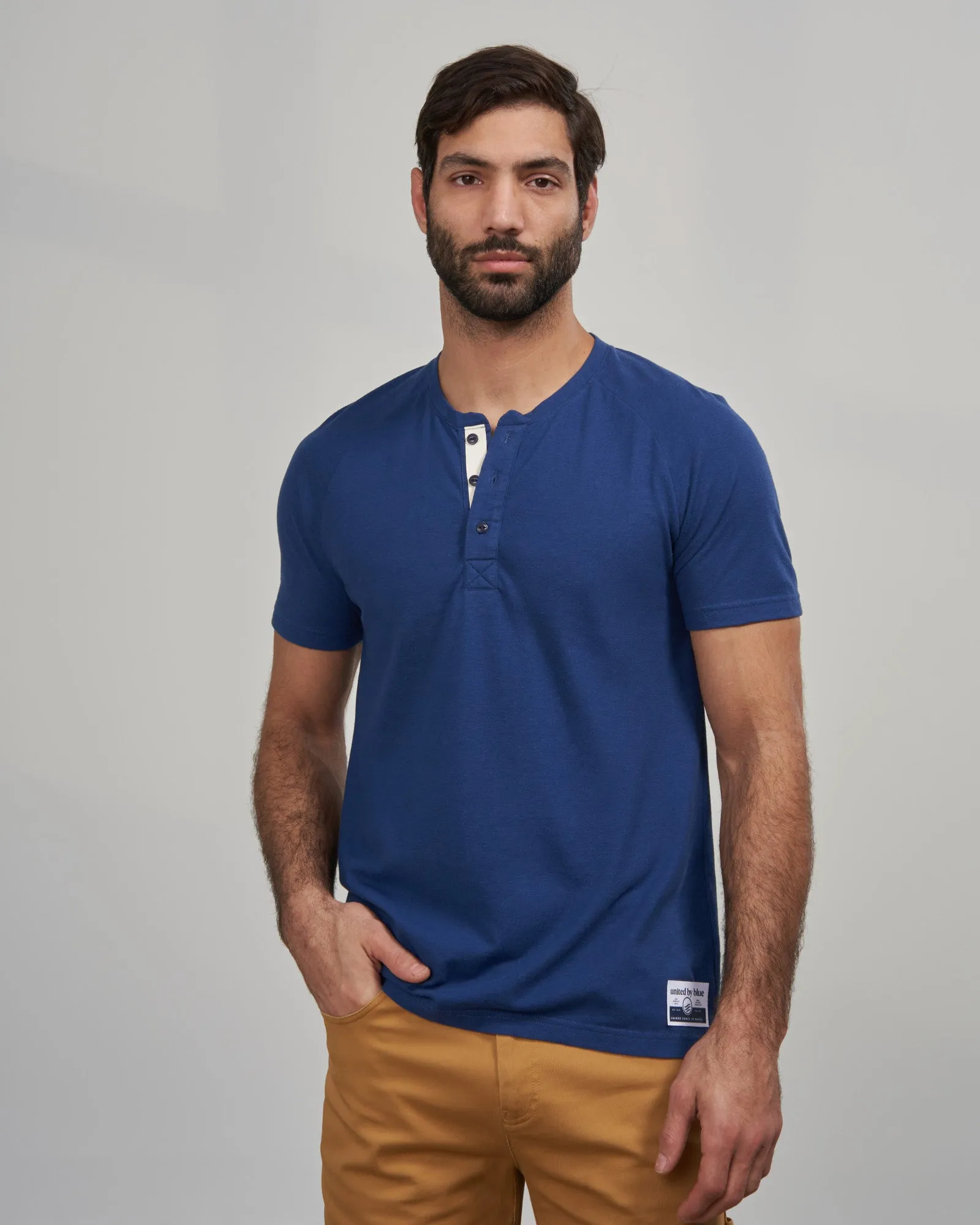 EcoKnit Short-Sleeve Henley