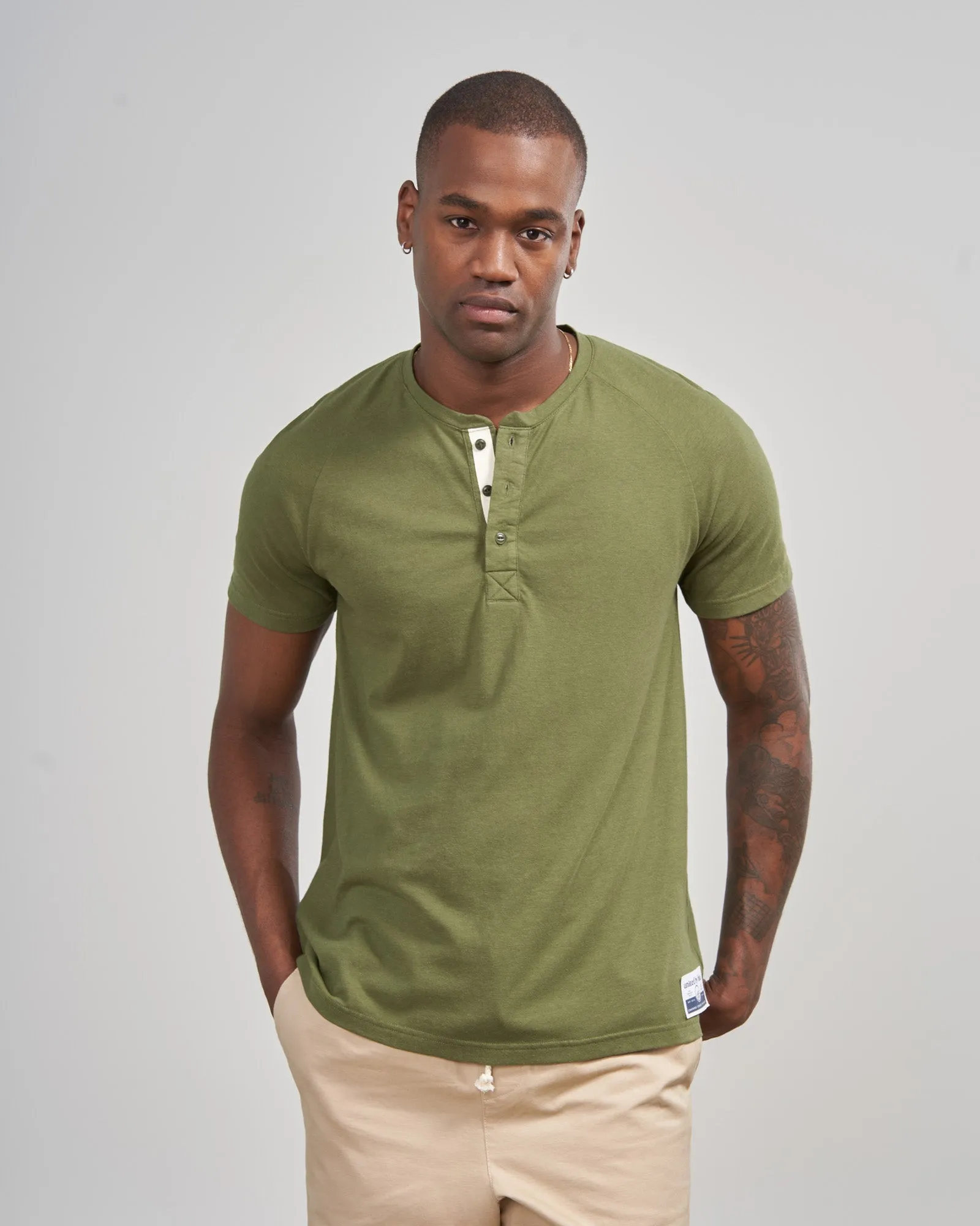 EcoKnit Short-Sleeve Henley