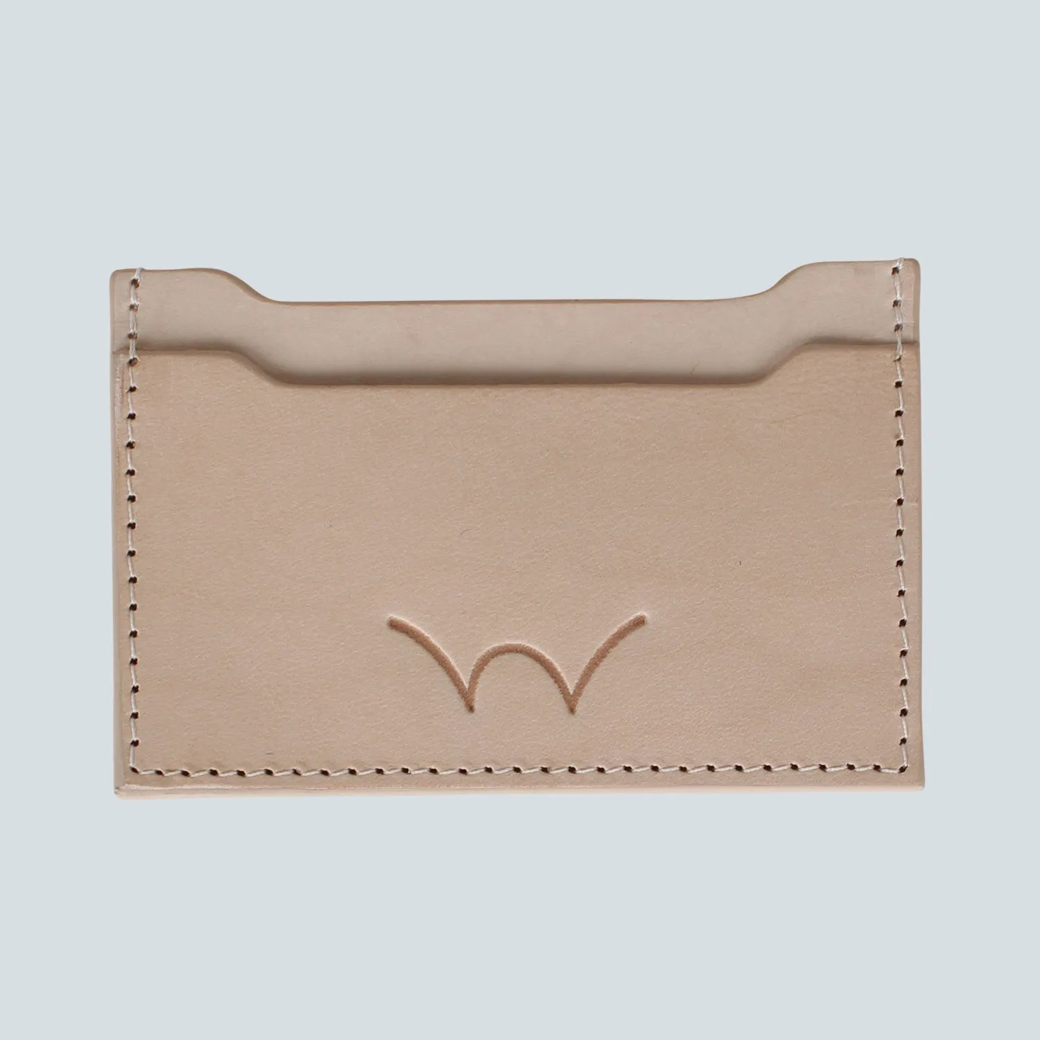 Edwin - Italian Leather Cardholder - Nude