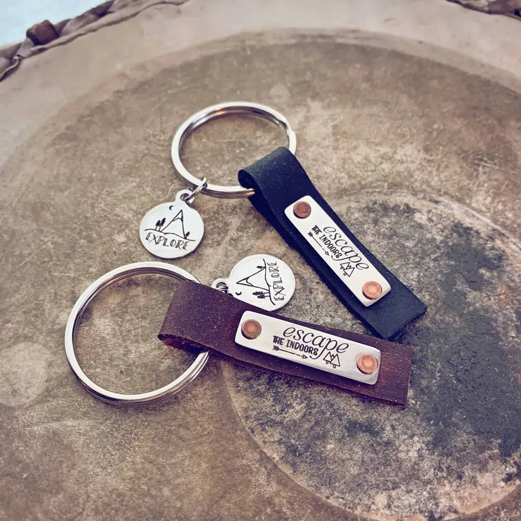 escape the indoors // key ring - keychain