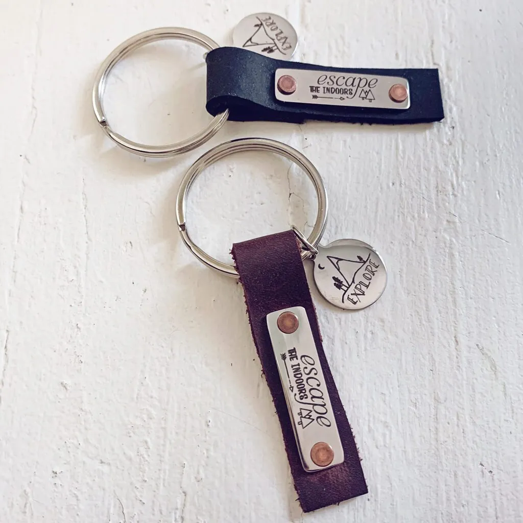 escape the indoors // key ring - keychain