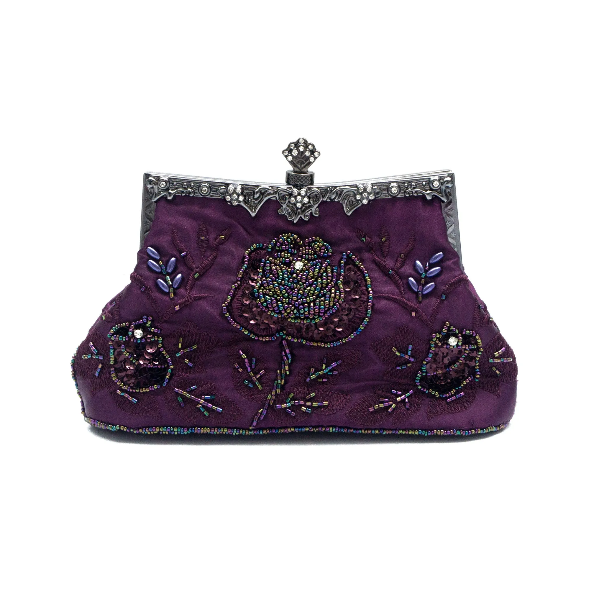 Evening Bag, Bridal Hand-Bead Embroidered Clutch, Prom Clutch-i7bags