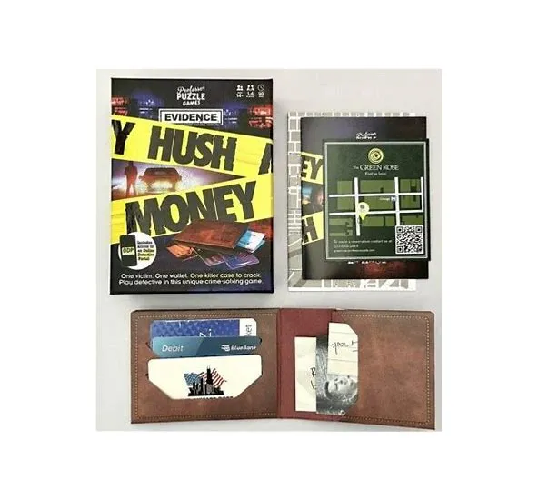 Evidence Hush Money Crime-Solving Game