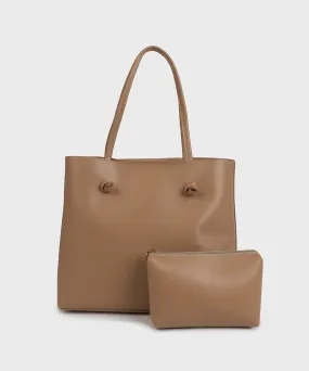 Faux Leather Tote Bag