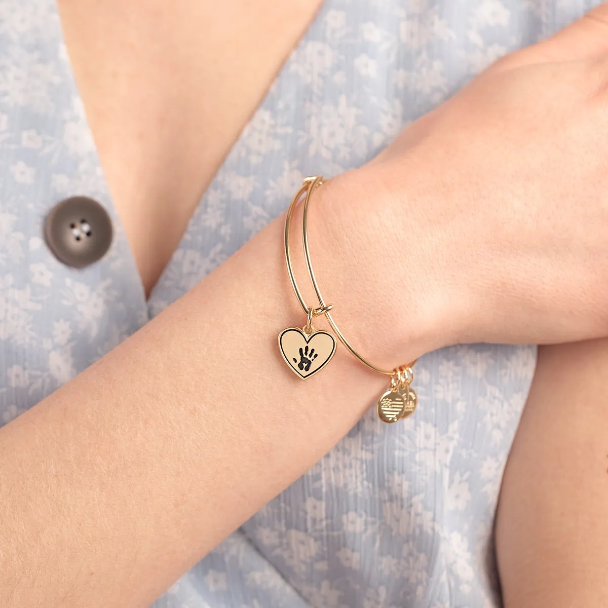 Forever Touched My Heart Charm Bangle