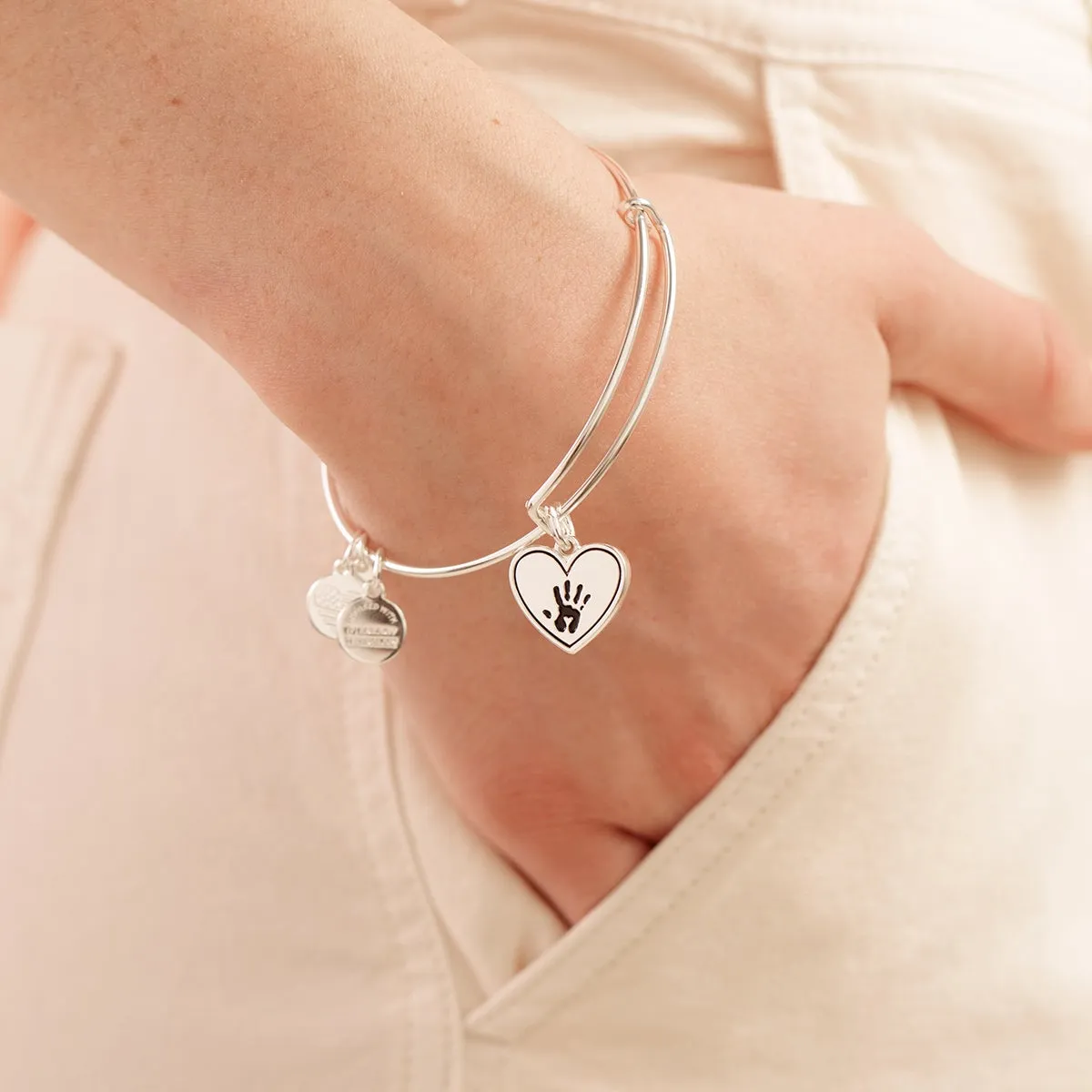 Forever Touched My Heart Charm Bangle