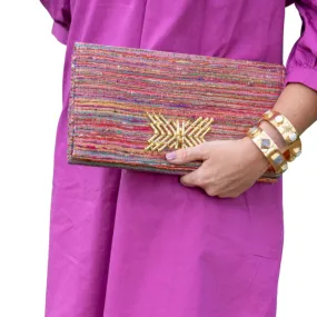 Garland Bag Clutch with XX - (muave or leach)