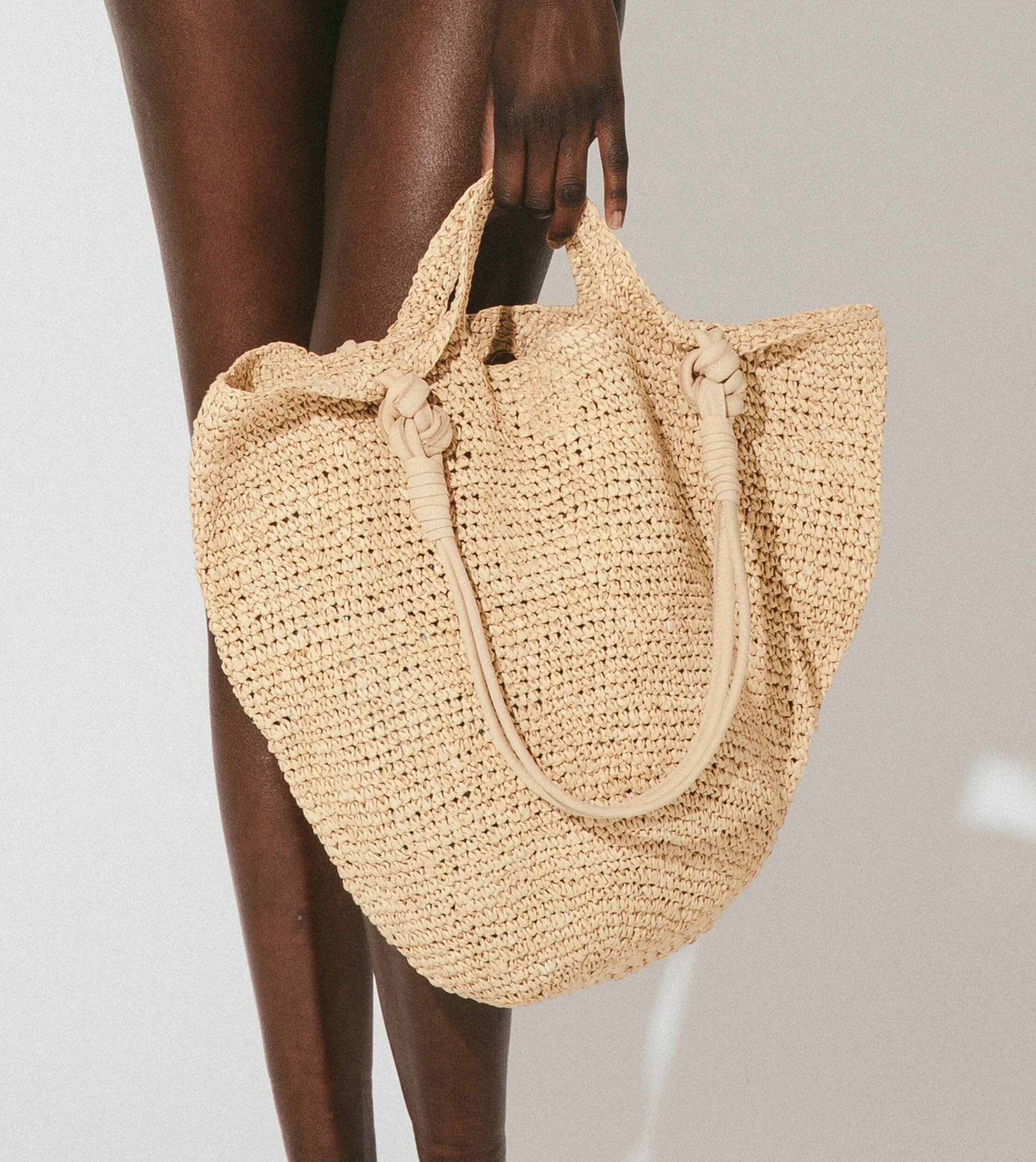 Graciela Raffia Shoulder Bag | Deep Natural