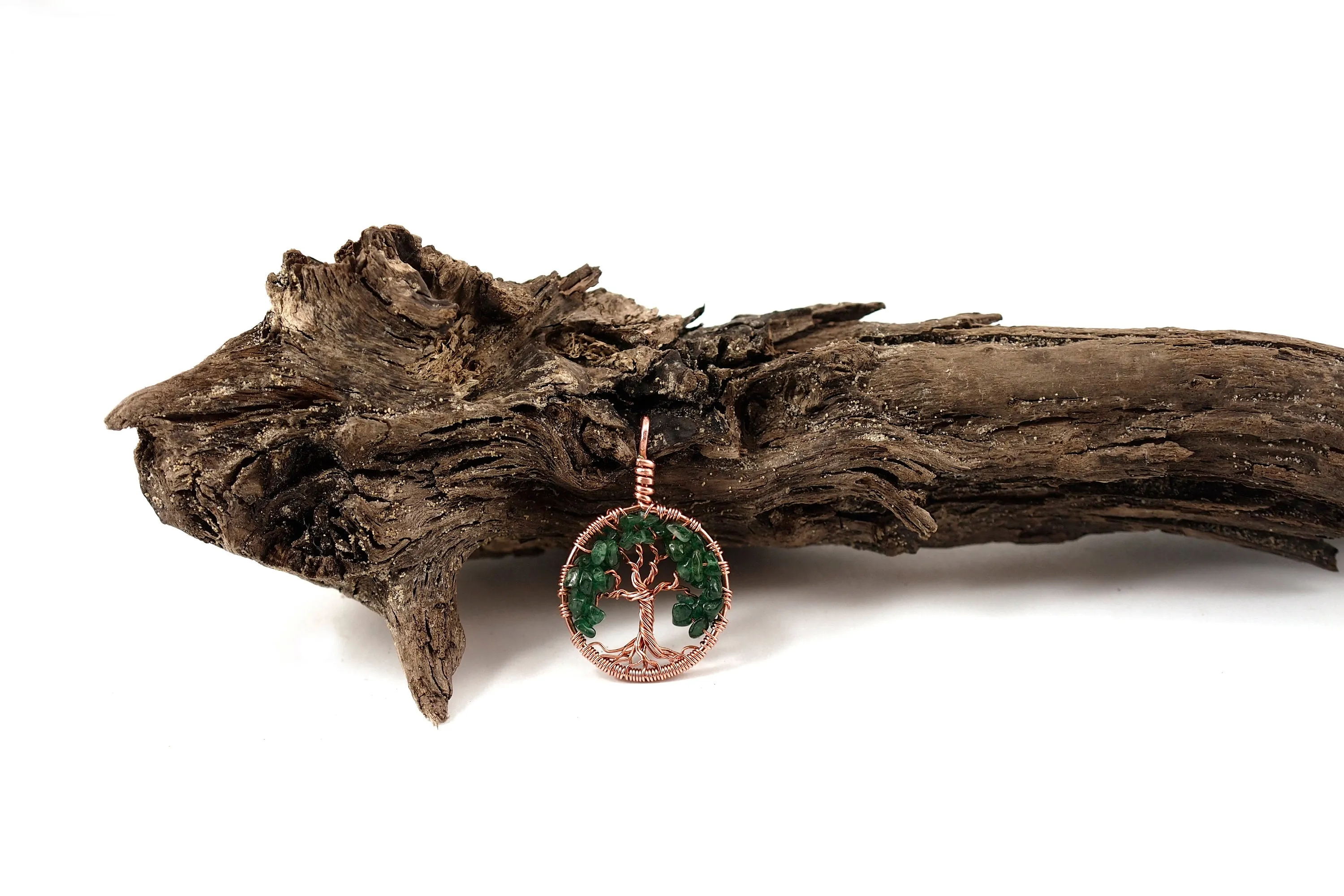 Green Aventurine Tree of Life Pendant