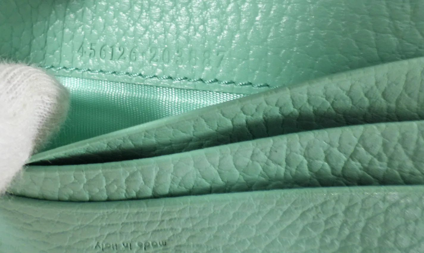 Gucci Mint Green Small Bifold Compact Wallet