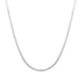 Herringbone Mother Necklace | Silver